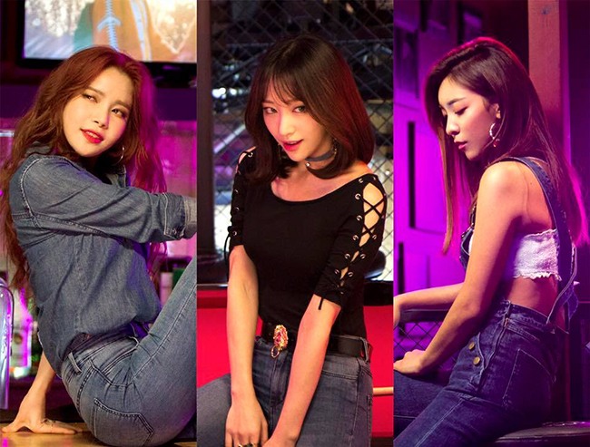 頌樂、Hani、Luna《HONEY BEE》宣傳照(來源：MYSTIC Entertainment @Facebook)