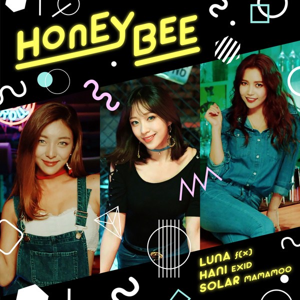 Luna、Hani、頌樂《Honey Bee》封面照(來源：Genie)