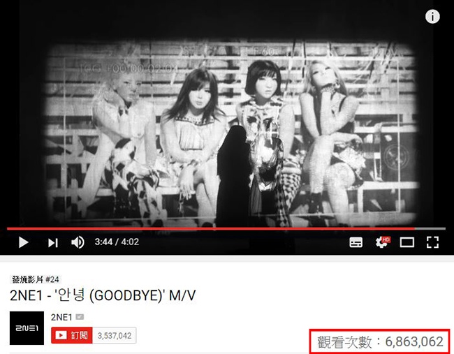 2NE1《GOODBYE》MV 截圖
