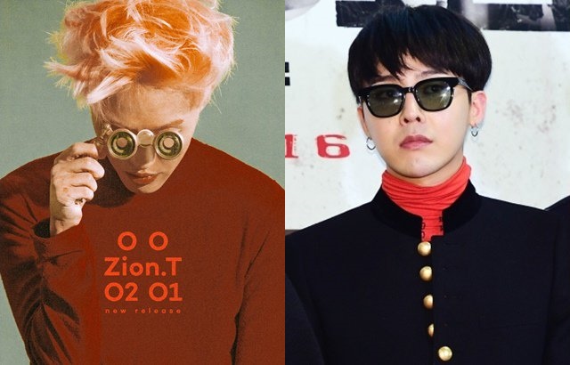 (縮圖) Zion.T、G-Dragon (來源：YG-Family@Facebook、joynews24)