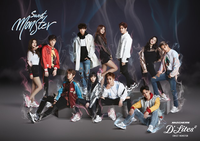 EXO、Red Velvet SKECHERS 代言照 (來源：SKECHERS Korea)