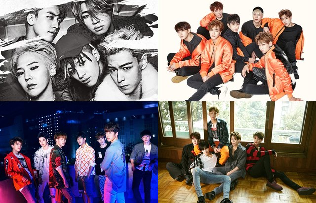 BIGBANG、GOT7、INFINITE、SHINee (縮圖，來源