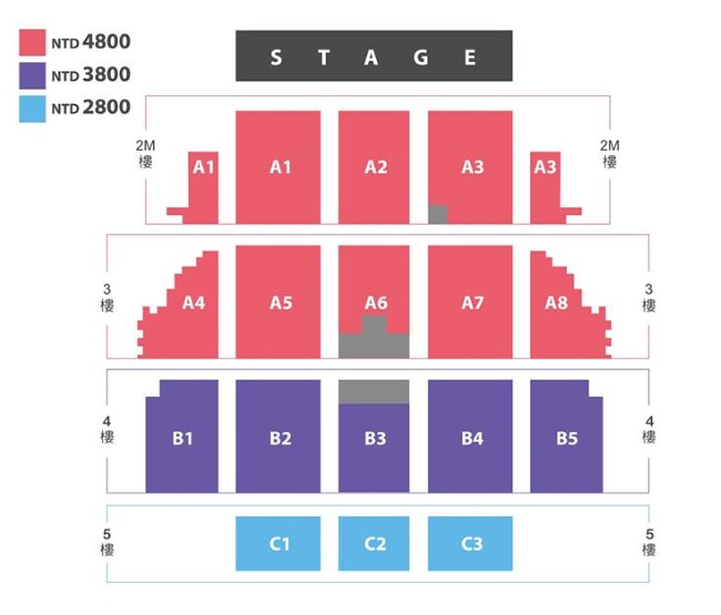 AOMG 演唱會座位圖