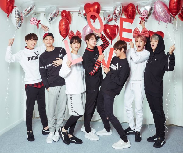 BTS 防彈少年團「PUMA」情人節代言畫報