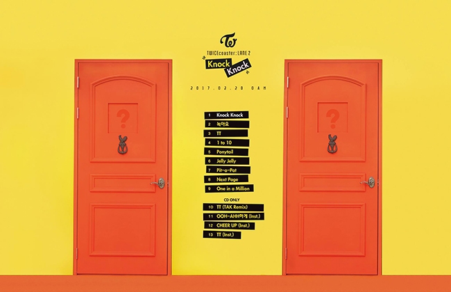 TWICE《TWICEcoaster:LANE 2》曲目表(來源:TWICE@FB)
