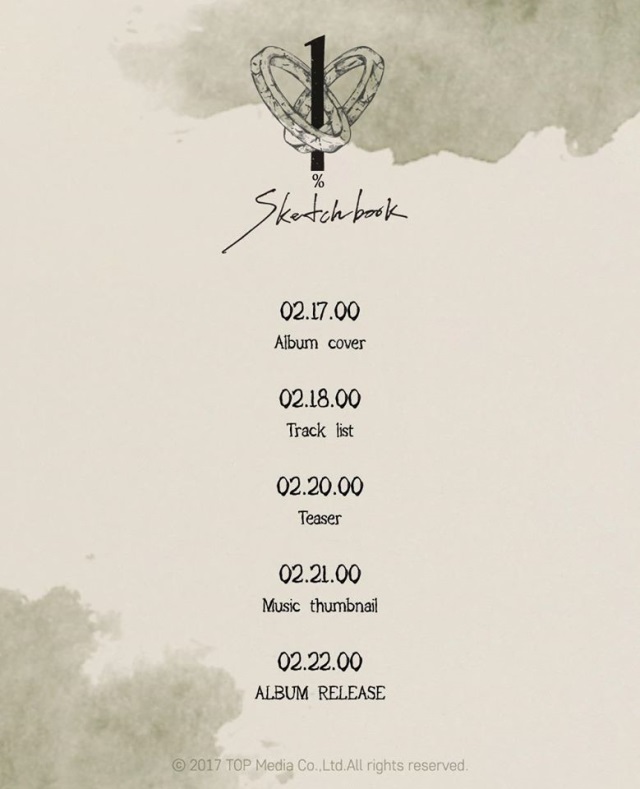 100%《SKETCHBOOK》回歸行程表