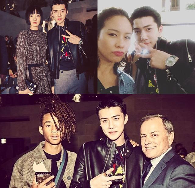 世勳、裴斗娜、林嘉欣、Jaden Smith 巴黎時尚周合照 (來源：世勳、林嘉欣 IG))