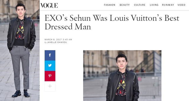 世勳巴黎時尚周 (來源：VOGUE)