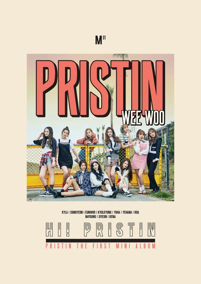 PRISTIN《HI! PRISTIN》專輯封面&主打歌曲名