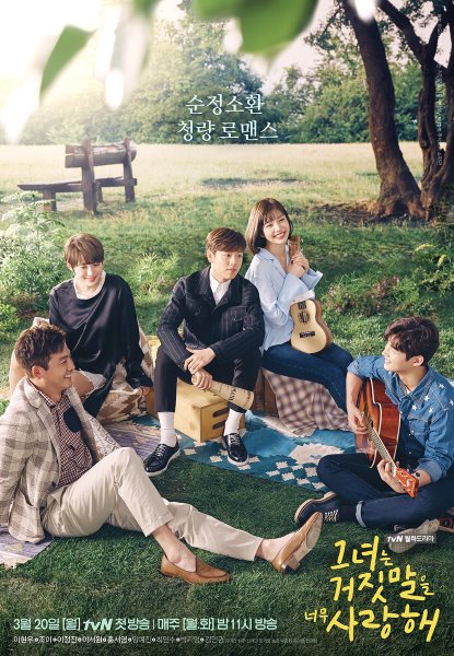 《她愛上了我的謊》海報 (來源：tvN)