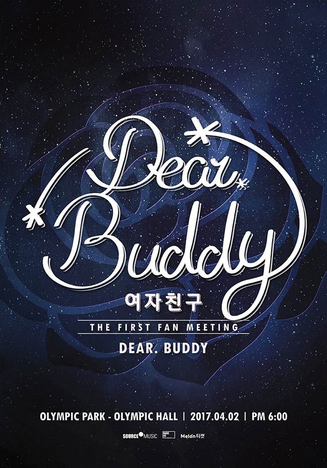 GFRIEND《Dear Buddy》粉絲見面會海報(來源：GFRIEND@Facebook)