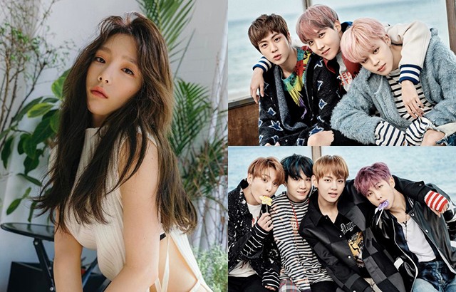 太妍、BTS 防彈少年團(來源：各藝人經紀公司)