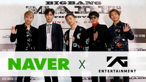YG Entertainment、Naver 