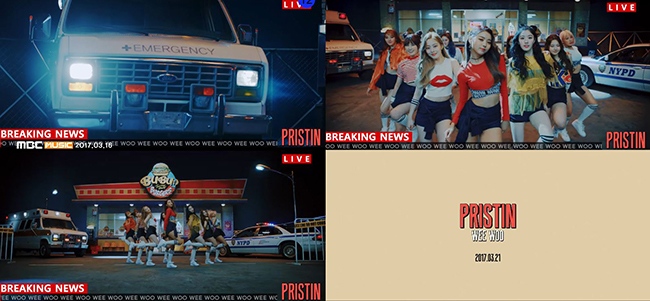 PRISTIN《WEE WOO》預告影片截圖