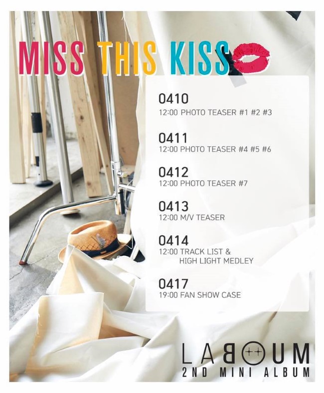 LABOUM《MISS THIS KISS》行程表