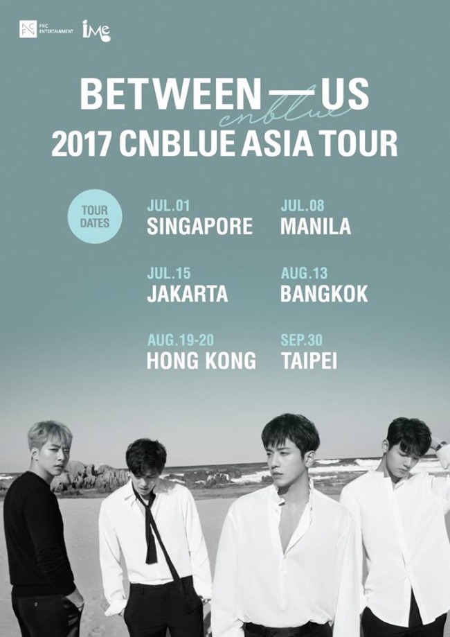 CNBLUE《BETWEEN US》巡演 (來源:IME Asia@Facebook)