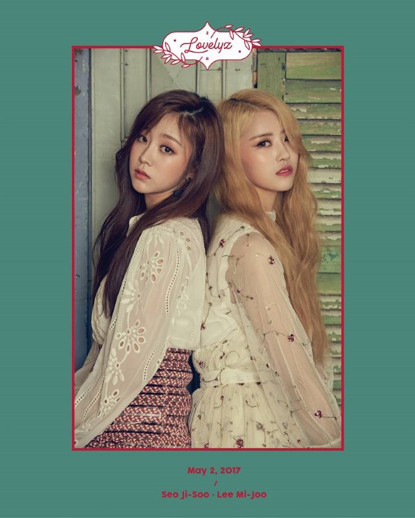 智秀、美珠《現在，我們》概念照 (來源：Lovelyz Facebook)