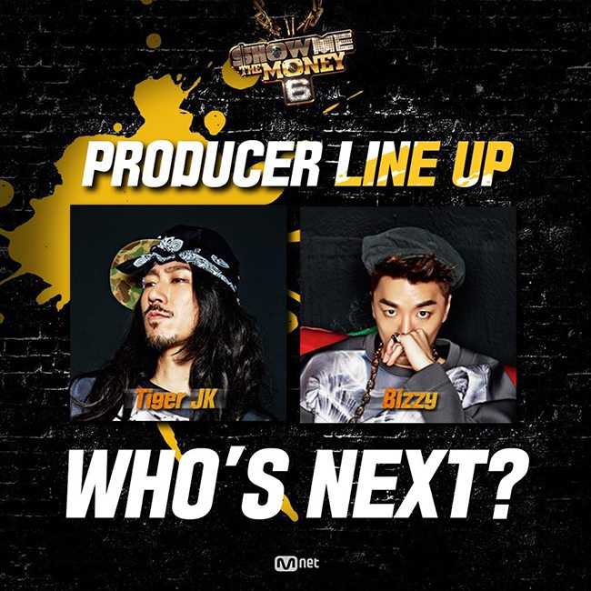 Tiger JK、Bizzy《SMTM 6》海報(來源：《Show Me The Money》@Facebook)