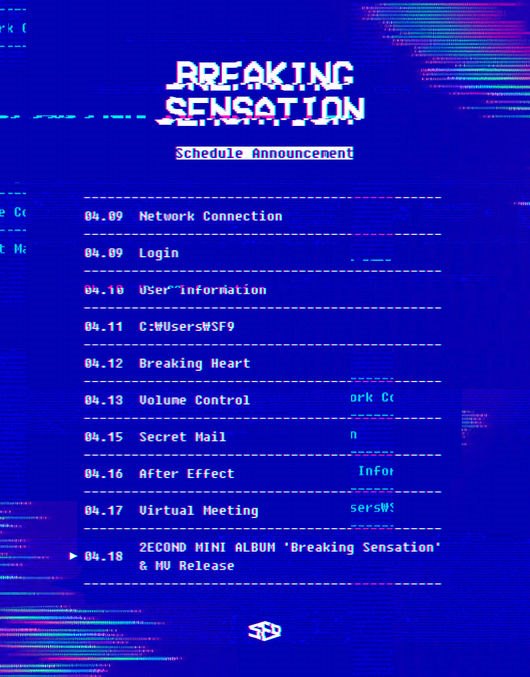 SF9《Breaking Sensation》回歸行程表