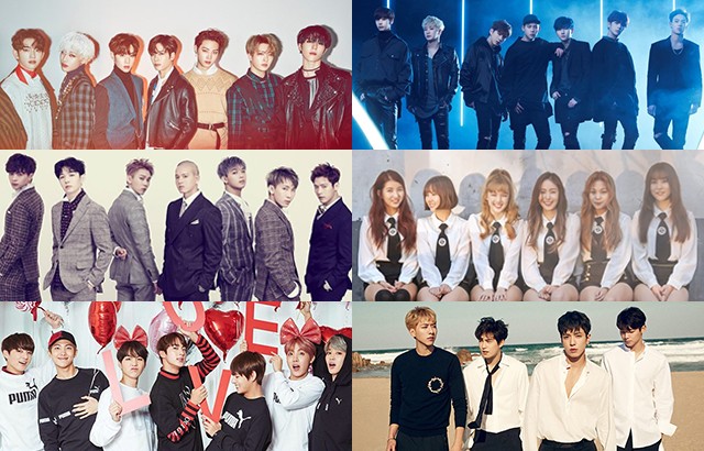 GOT7、MONSTA X、BTOB、GFRIEND、BTS 防彈少年團、CNBLUE(來源：各藝人經紀公司、PUMA)