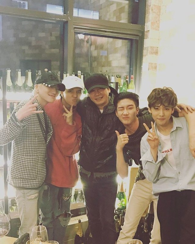 WINNER、梁玄錫(來源：金秦禹@Instagram)