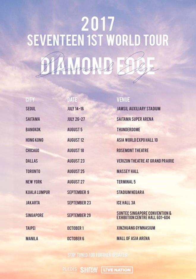 SEVENTEEN 世界巡迴演唱會 海報 