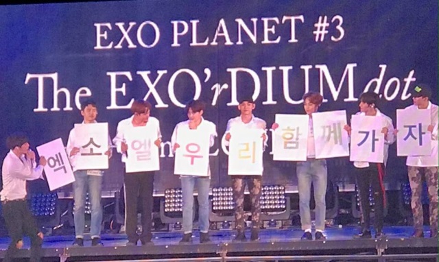 EXO 逆應援 (來源：allkpop)