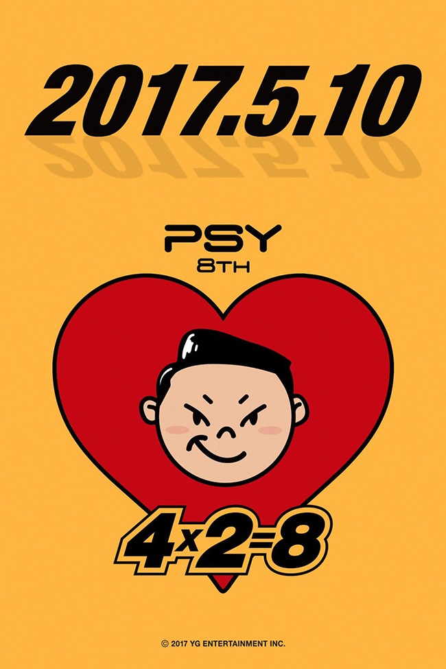 PSY 正規八輯海報(來源：PSY@Facebook)