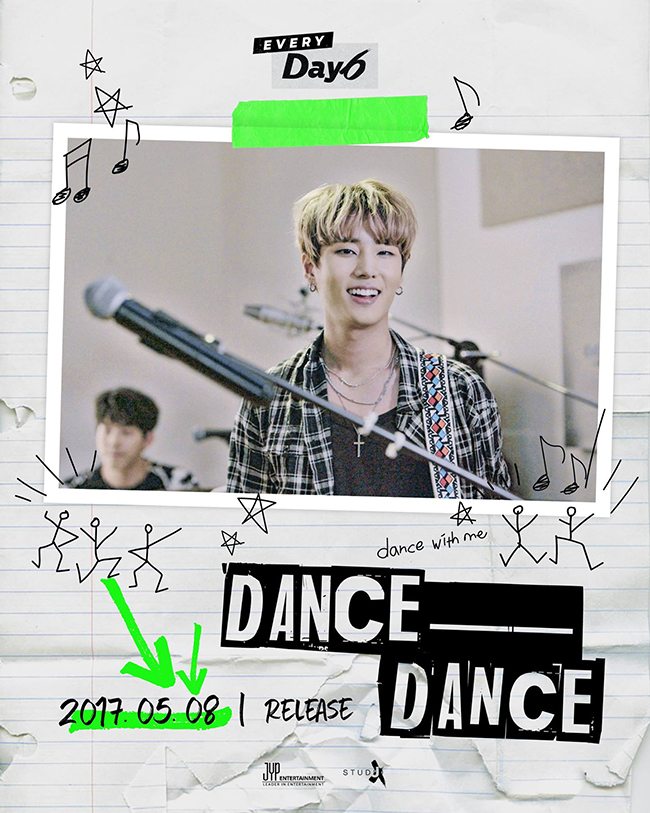 Young K《DANCE DANCE》概念照(來源：DAY6@Facebook)