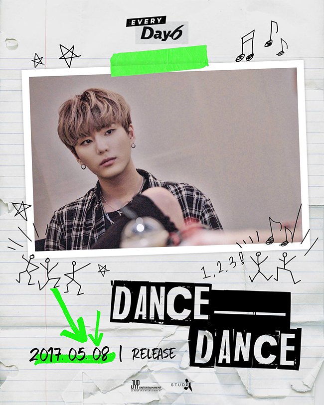 Young K《DANCE DANCE》概念照(來源：DAY6@Facebook)