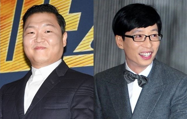 PSY、劉在錫(來源：OSEN、xportsnews)