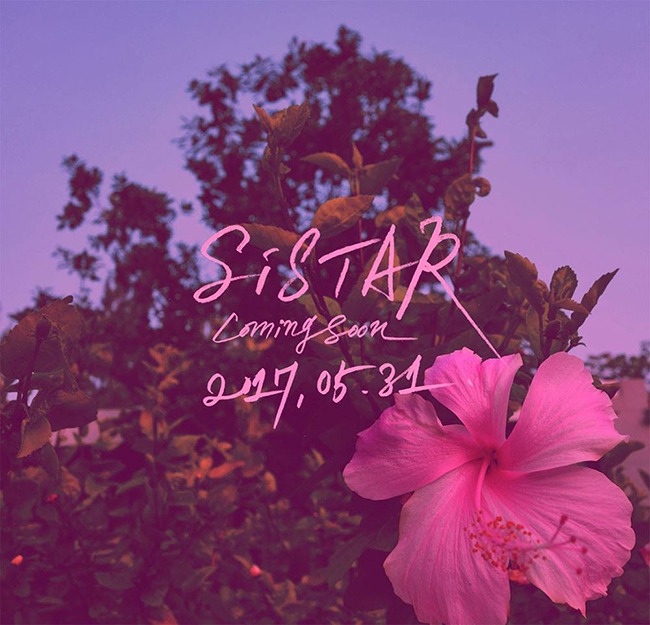 SISTAR 回歸預告照(來源：SISTAR@Facebook)