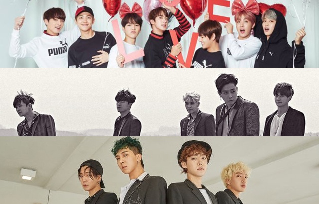 BTS 防彈少年團、水晶男孩、WINNER(來源：PUMA、水晶男孩@Facebook、YG Ent.)
