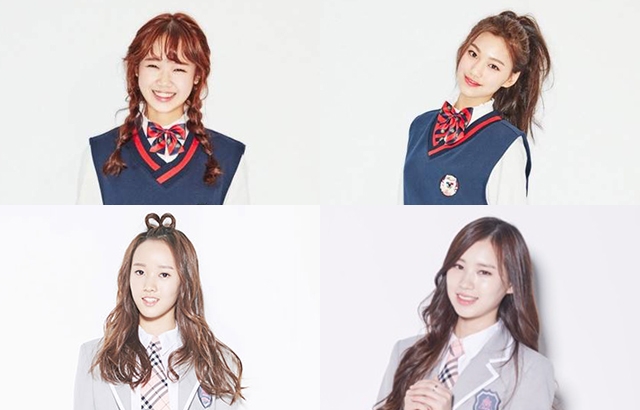 有情、度延、Lee Seo Jeong、Jung Hae Rim(來源：Fantagio、《PRODUCE 101》官方網站)
