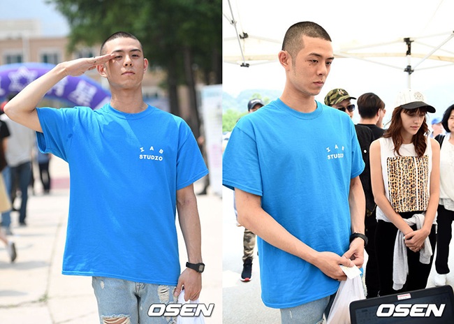Beenzino 入伍照(來源：OSEN)