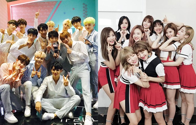 SEVENTEEN、TWICE (縮圖，來源：《THE SHOW》、TWICE 官方 SNS)
