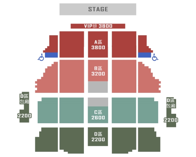 Zion.T 台灣演唱會座位圖