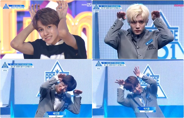 《PRODUCE 101》兔子耳朵 (來源：節目截圖)