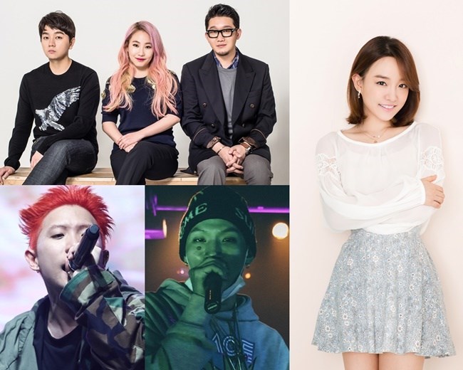 Younha、Urban Zakapa、Loopy & nafla