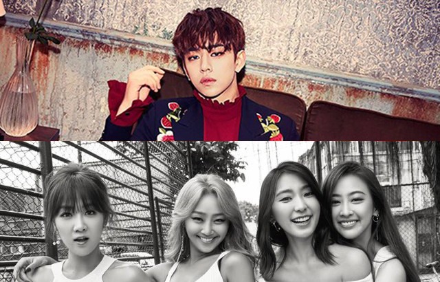 B.A.P、SISTAR(來源：B.A.P、SISTAR@Facebook)