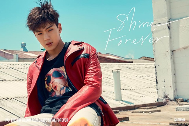 SHOWNU《SHINE FOREVER》概念照(來源:MONSTA X@Facebook)