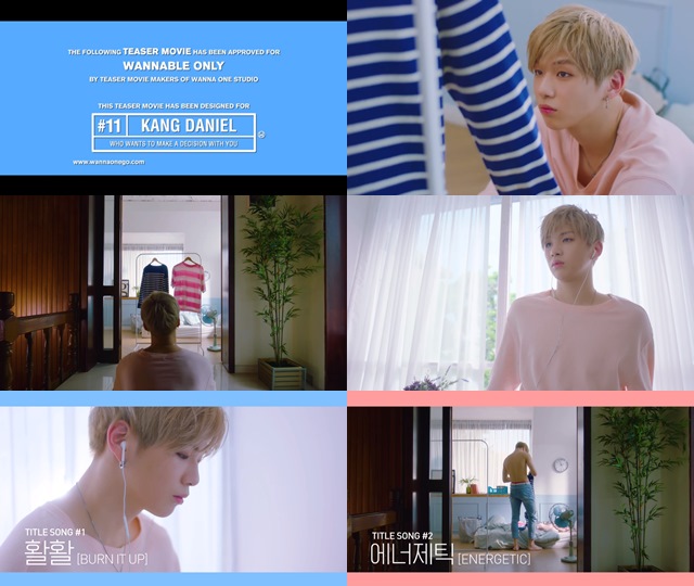 姜丹尼爾-Wanna One 主打歌個人預告影片截圖