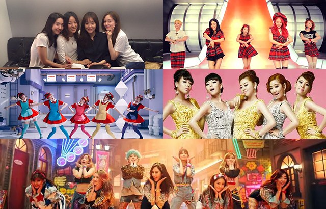 Fin.K.L.、Red Velvet、f(x)、WG、少時(來源：玉珠鉉@Facebook、《Dumb Dumb》、《Rum Pum Pum Pum》、《I Got a Boy》MV 截圖、JYP Ent.)