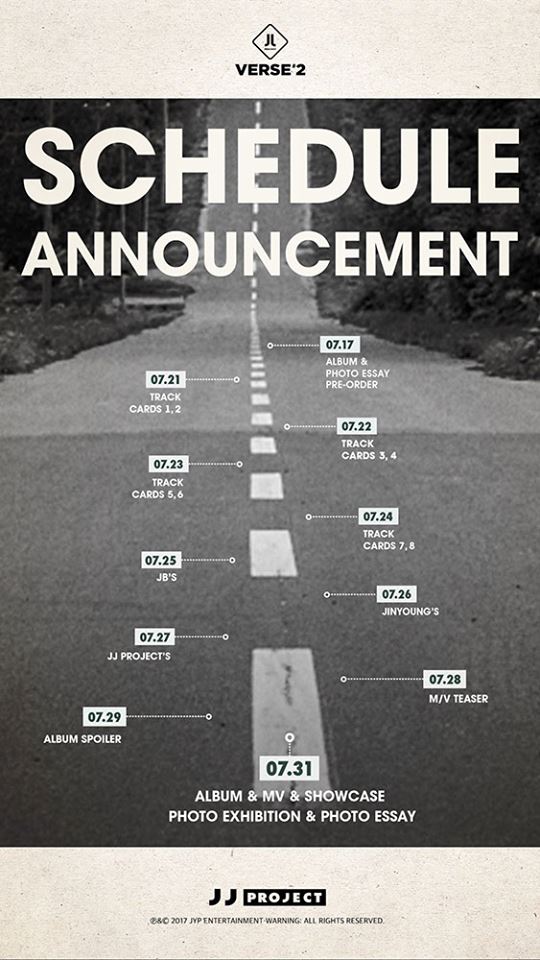 JJ Project《VERSE&rdquo;2》回歸行程表