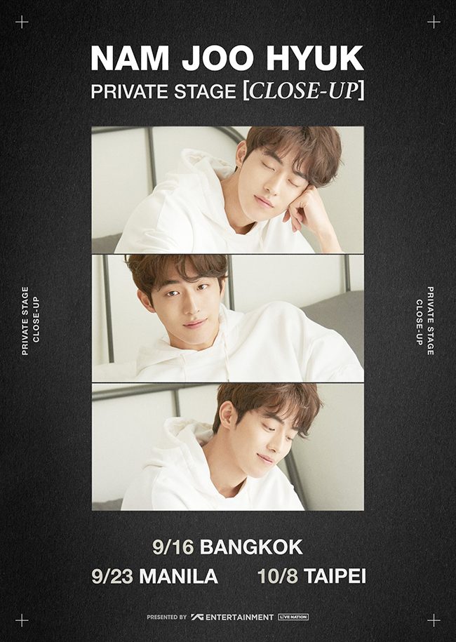 南柱赫《NAM JOO HYUK PRIVATE STAGE [CLOSE-UP]》海報(來源：YG FAMILY@Facebook)