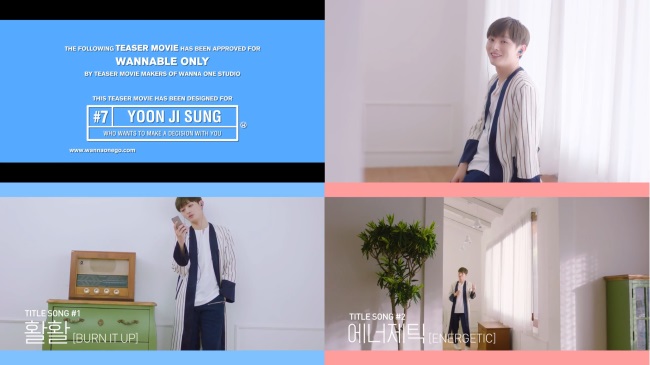 尹智聖 Wanna One 主打歌個人預告