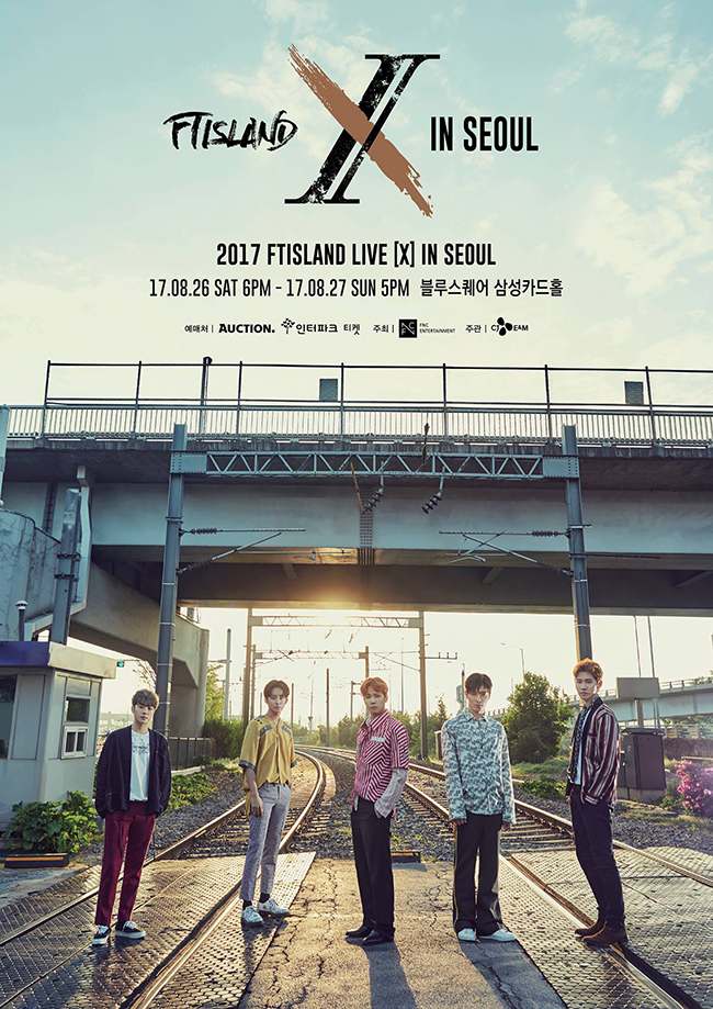 《2017 FTISLAND LIVE [X] IN SEOUL》演唱會海報(來源：FTISLAND@Facebook)