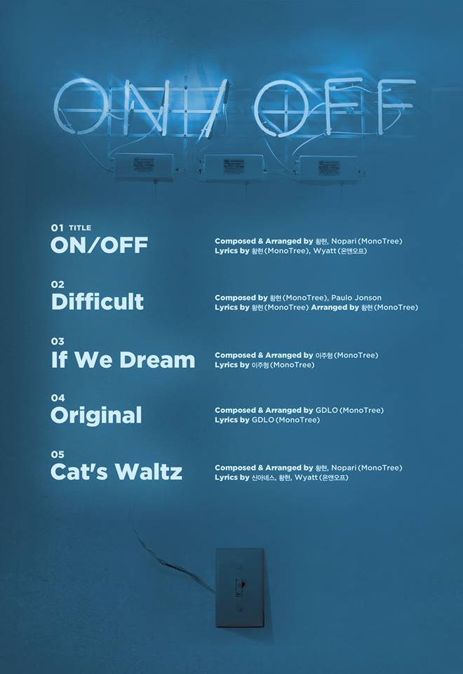 ONF《ON/OFF》曲目表