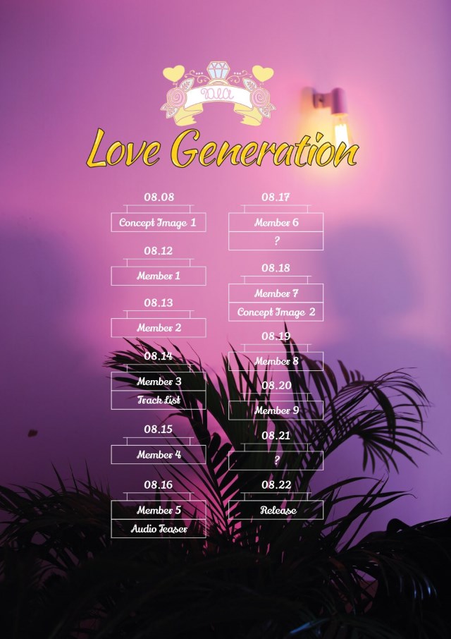 DIA《LOVE GENERATION》行程表 