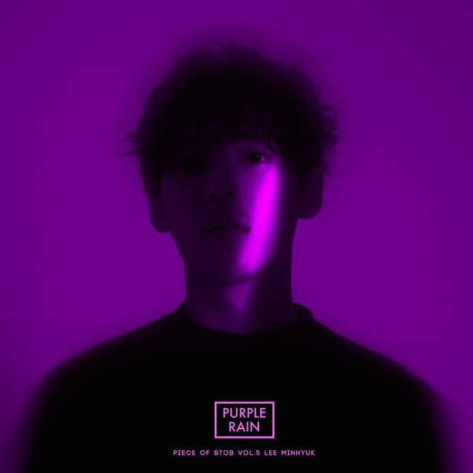 旼赫《PURPLE RAIN》封面照 